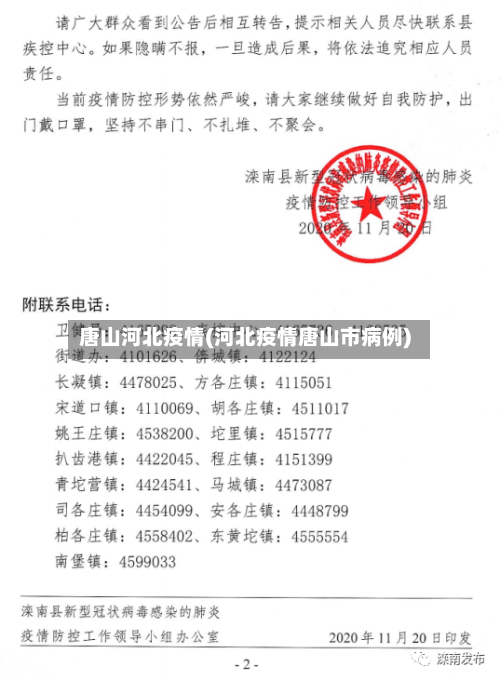 唐山河北疫情(河北疫情唐山市病例)-第1张图片