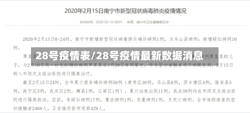 28号疫情表/28号疫情最新数据消息-第2张图片